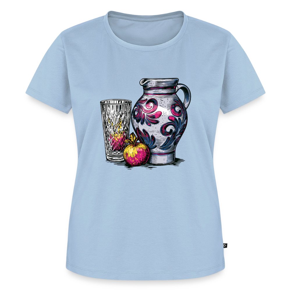 Pink Bembel & Äppelwoi - Frauen Premium T-Shirt - Hellblau
