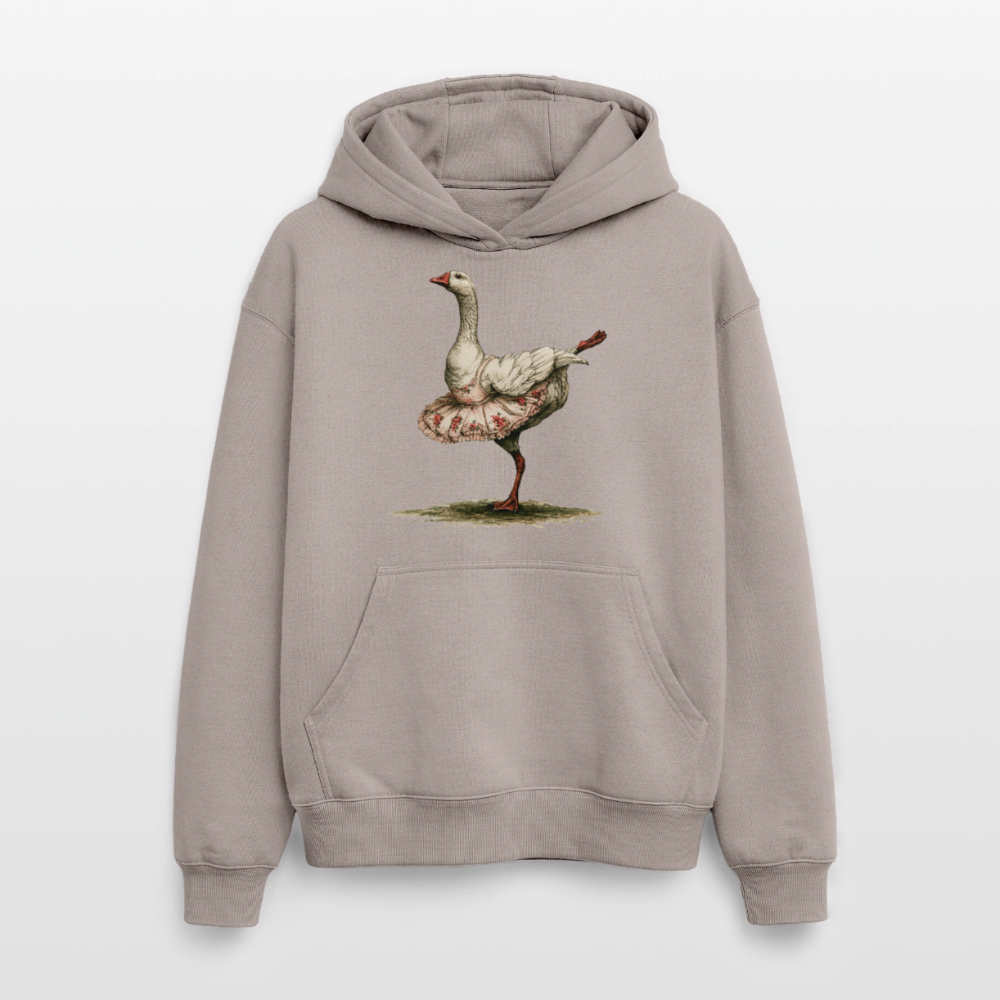 Gänseballerina - Oversized Heavyweight Unisex Hoodie - by Artful Alchemist