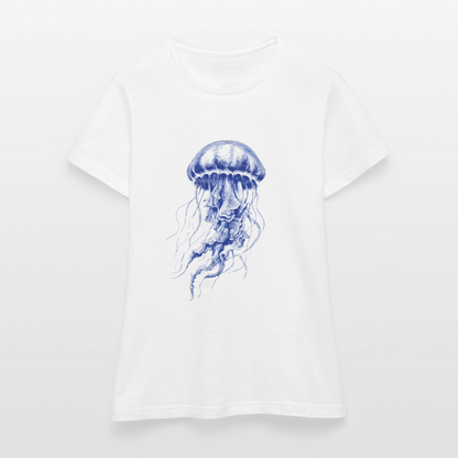 Indigo Qualle - Frauen T-Shirt - by Artful Alchemist