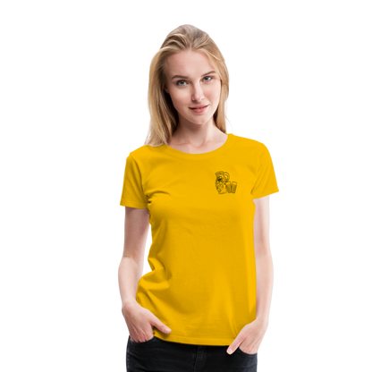 Bembel mit Gläsern - Hessisch Mundart - Frauen Premium T-Shirt - by Artful Alchemist