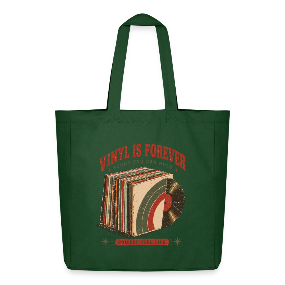 Vinyl Is Forever - Midweight recycelter Stoffbeutel von Stanley/Stella - Flaschengrün
