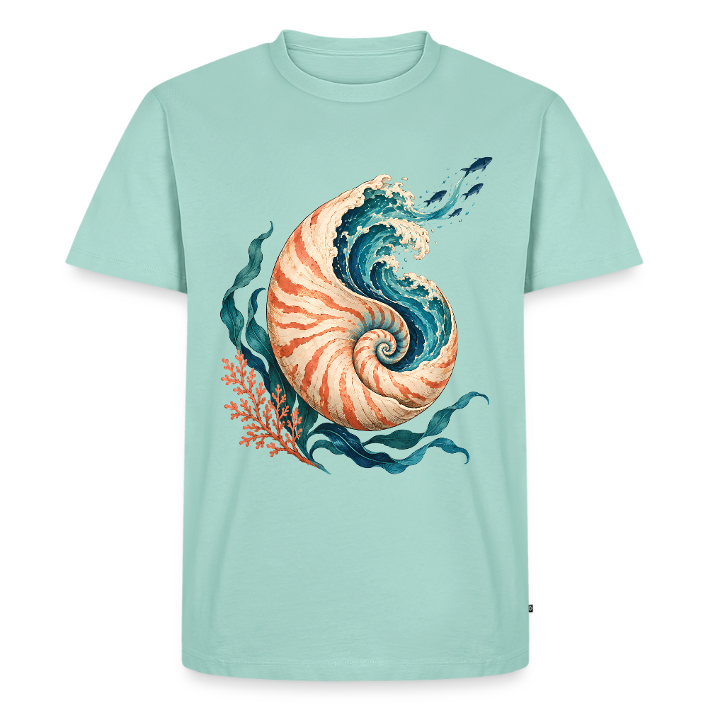 Nautilus Wave – Männer Premium T-Shirt - Mint 
