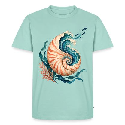 Nautilus Wave – Männer Premium T-Shirt - Mint 