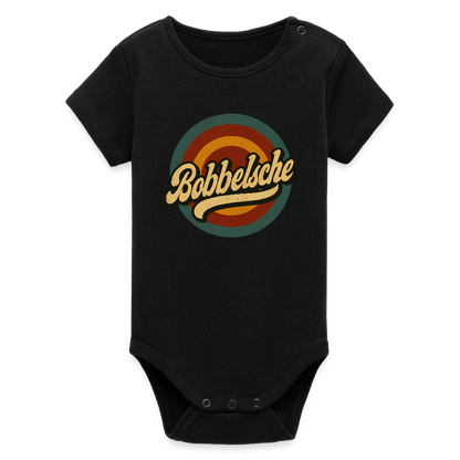 Bobbelsche - Stanley/Stella Baby Bio Kurzarm-Body - Schwarz