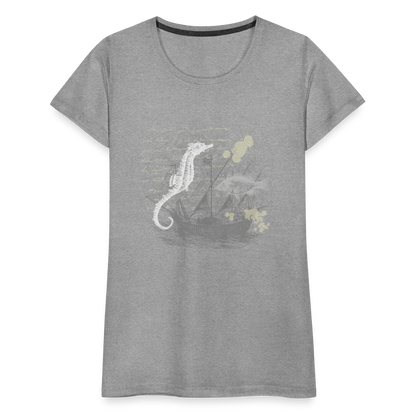 Vintage Steampunk Seepferdchen Motiv - Frauen Premium T-Shirts - by Artful Alchemist