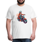 Coole alte Biker Oma - Motorrad Omi  - Männer T-Shirt - Weiß