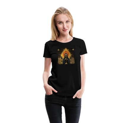Düsteres Horror Gemälde Skelett mit Umhang - Frauen Premium T-Shirt - by Artful Alchemist