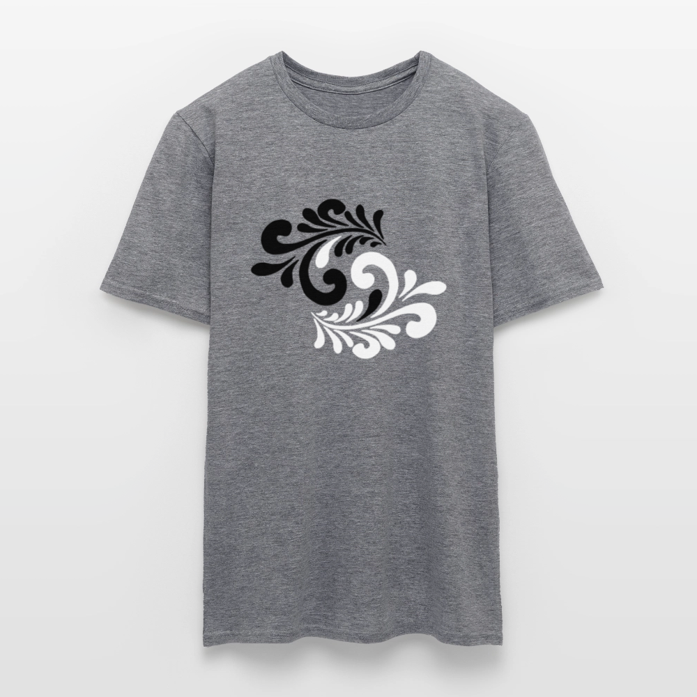 Hessisch Balance - Yin und Yang - Männer Shirt - Graphit meliert