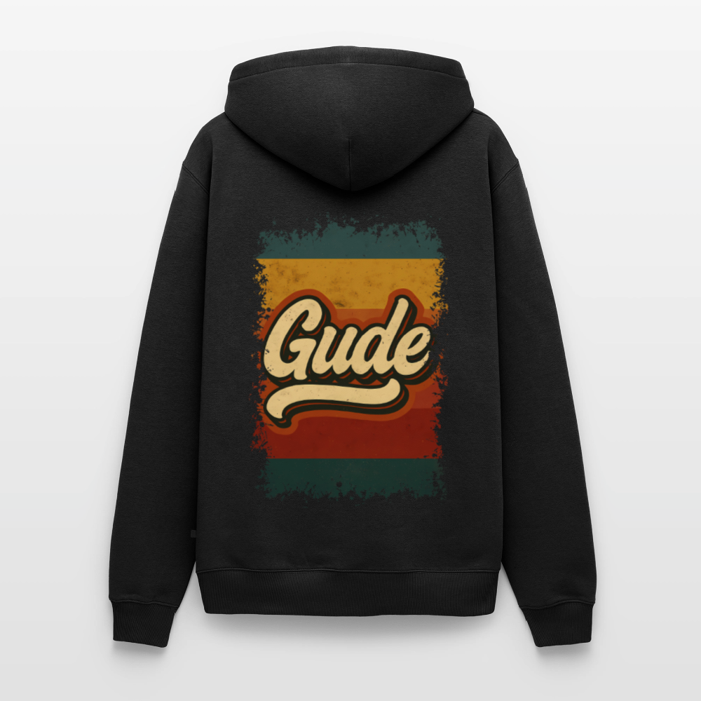 „Gude“ – Retro Look aus Hessen - Männer Premium Hoodie - Schwarz