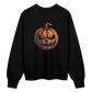 Gruseliger Horror Kürbis -Happy Halloween - Stanley/Stella Oversive Bio Pullover - nachhaltig - Schwarz