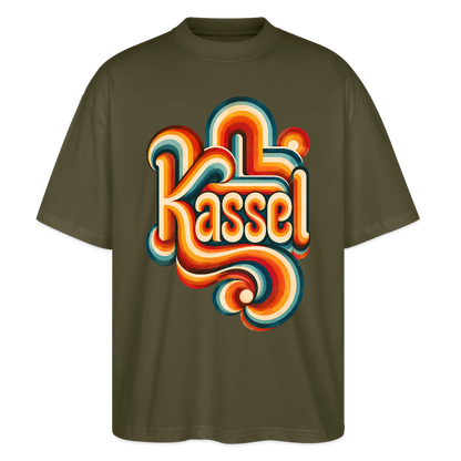 Kassel Retro – Oversized Unisex Bio T-Shirt - Khaki