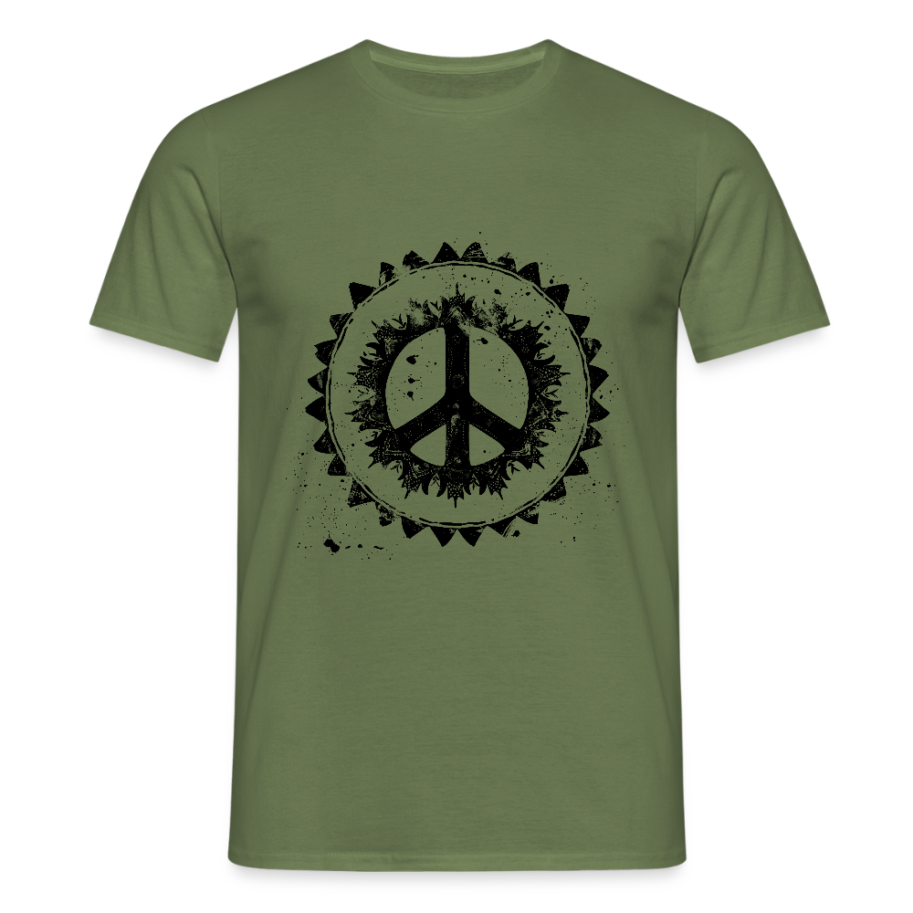 Urban Retro Peace Zeichen - Männer T-Shirt - by Artful Alchemist