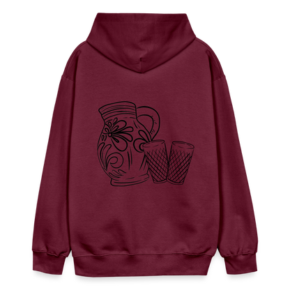 Bembel mit Gläsern - Hessisch Mundart - Unisex Premium Hoodie - by Artful Alchemist