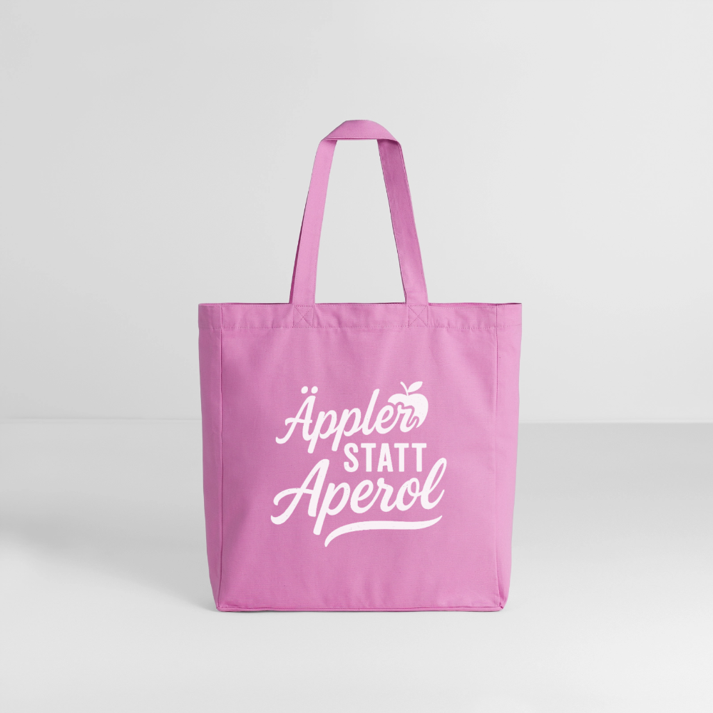 Äppler statt Aperol - Midweight recycelter Stoffbeutel von Stanley/Stella - Pink