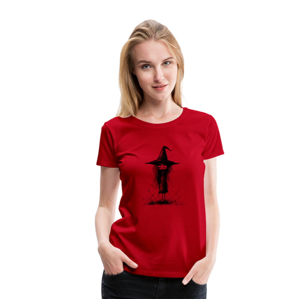 Kleine Hexe - Frauen Premium T-Shirt - Rot