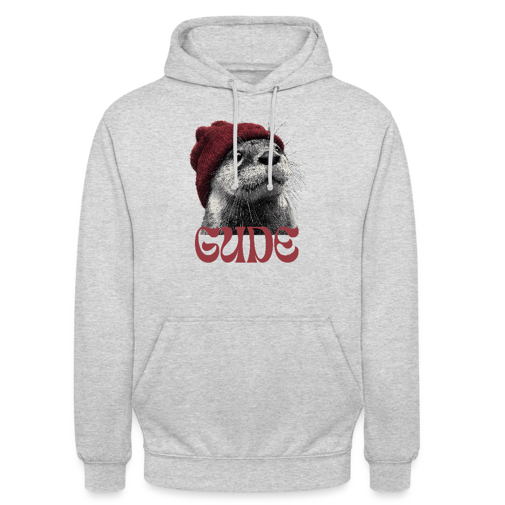 Gude Otter - Unisex Hoodie - Hellgrau meliert