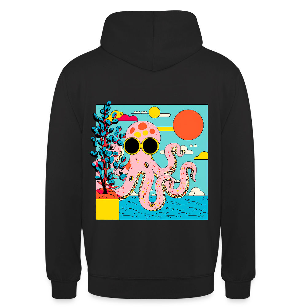 Summer Reef – Pink Octopus - Unisex Hoodie - by Artful Alchemist