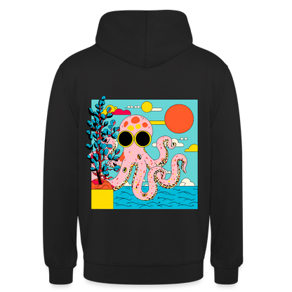 Summer Reef – Pink Octopus - Unisex Hoodie - by Artful Alchemist
