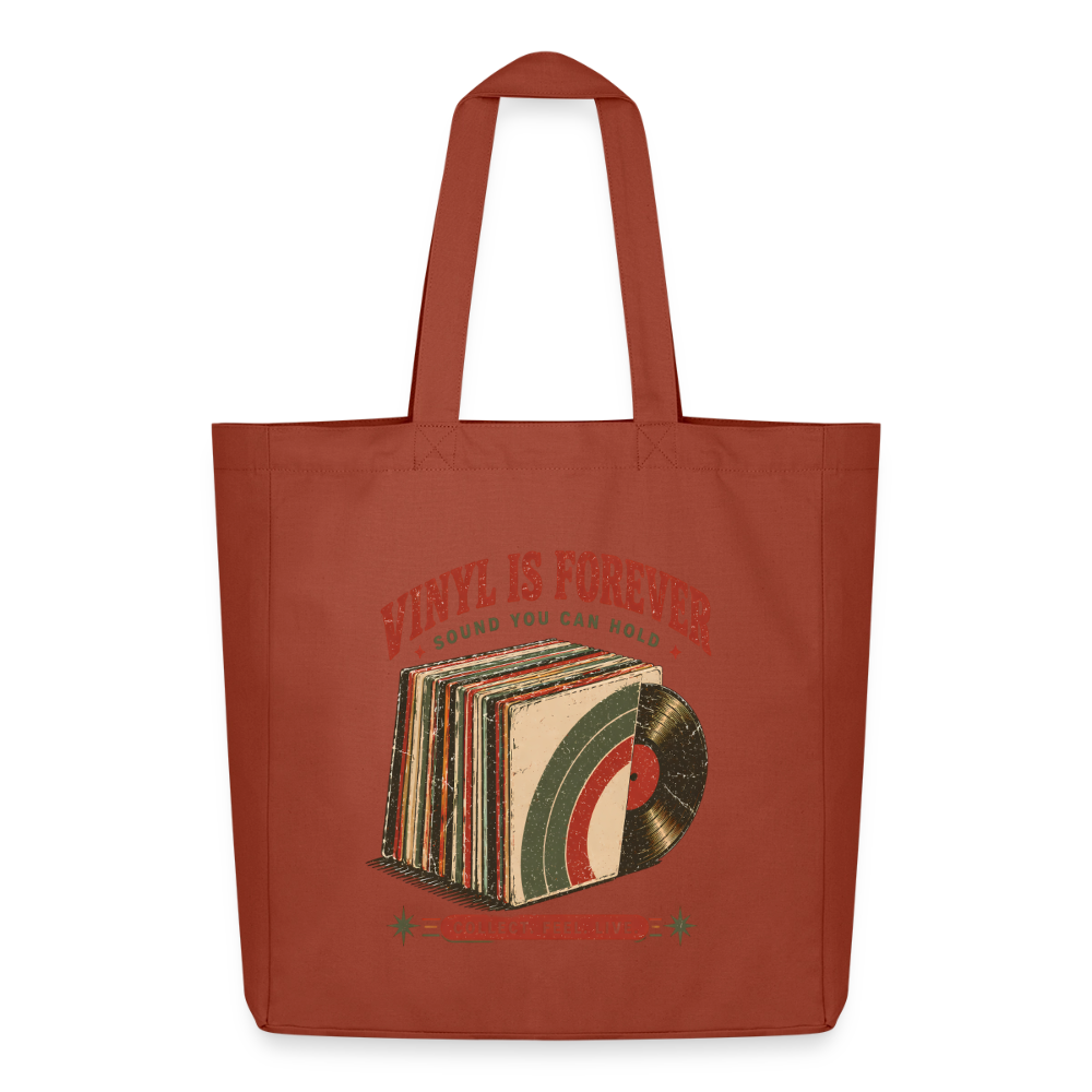 Vinyl Is Forever - Midweight recycelter Stoffbeutel von Stanley/Stella - Terrakotta