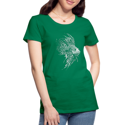 Rotfeuerfisch - Monochrom - Frauen Premium T-Shirt - by Artful Alchemist