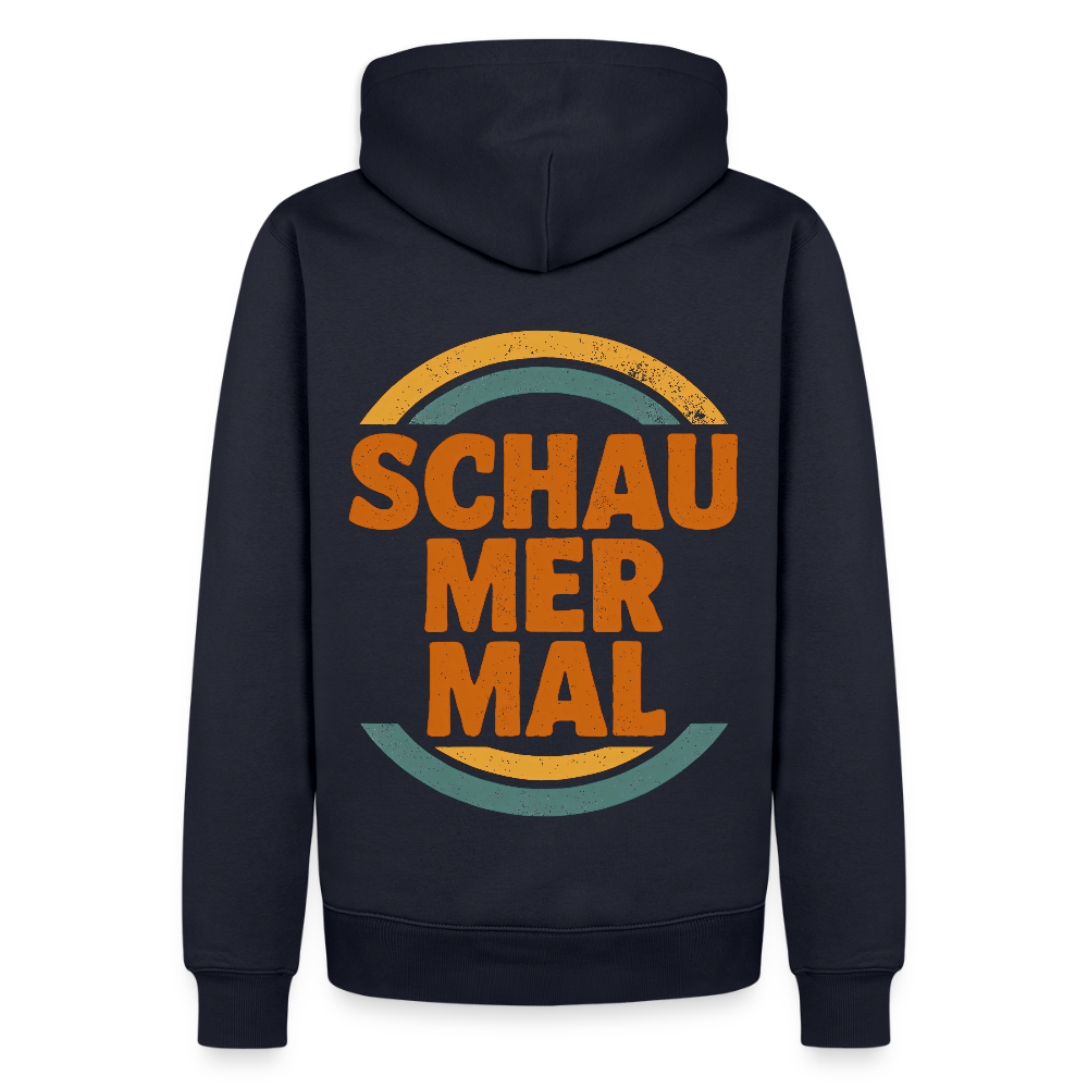 „Schau Mer Mal“ – Retro Look aus Hessen - Männer Premium Hoodie - Navy
