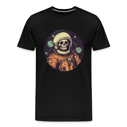 Gruseliges Skelett als Astronaut - Männer Premium T-Shirt - by Artful Alchemist