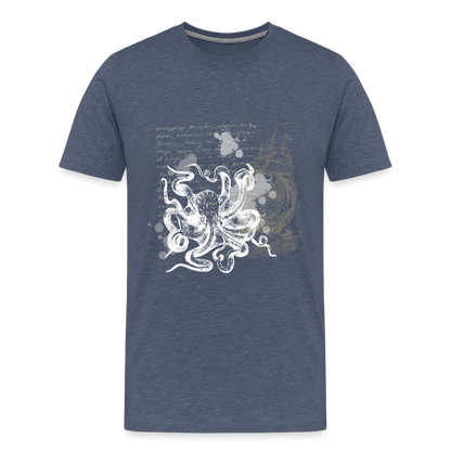 Vintage Steampunk Oktopus Motiv - Männer Premium T-Shirts - by Artful Alchemist