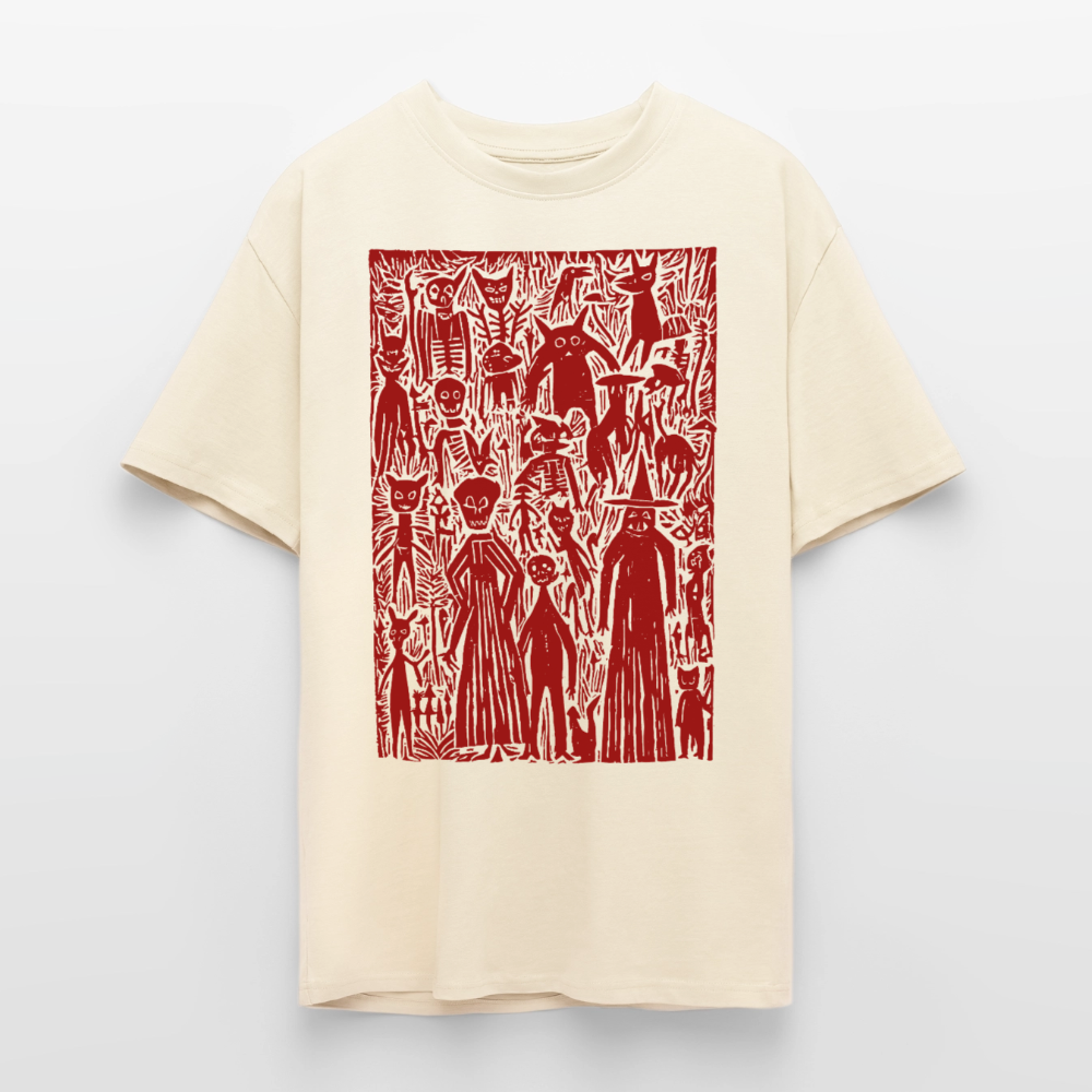 Night Creatures – Oversized Heavyweight Unisex T-Shirt - Creme