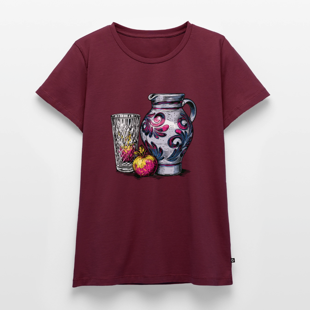 Pink Bembel & Äppelwoi - Frauen Premium T-Shirt - Burgunderrot