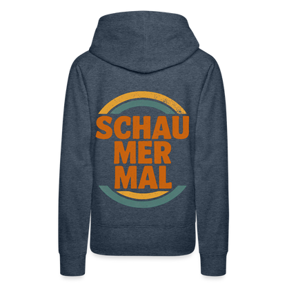 „Schau Mer Mal“ – Retro Look aus Hessen - Frauen Premium Bio Hoodie - by Artful Alchemist