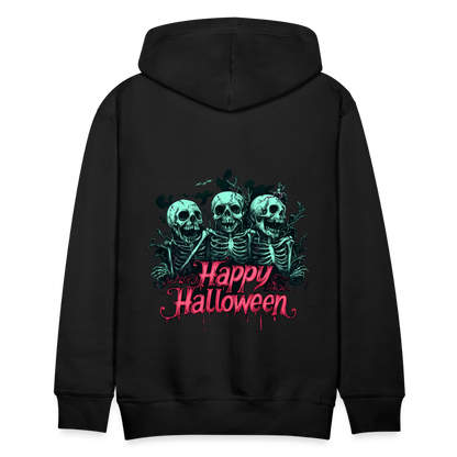 Gruselige Skelette, pink "Happy Halloween" - Männer Premium Hoodie - by Artful Alchemist