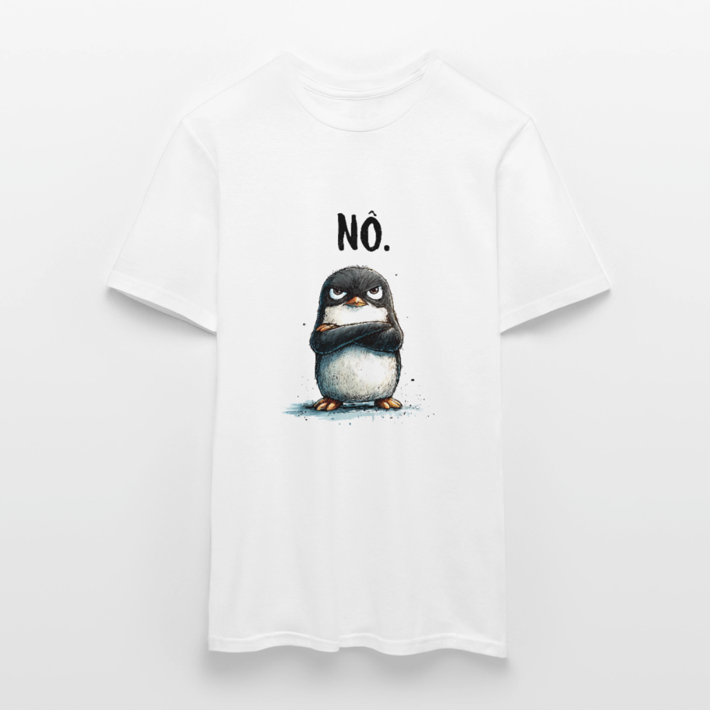 Grumpy Penguin "Nö" - Männer T-Shirt - by Artful Alchemist
