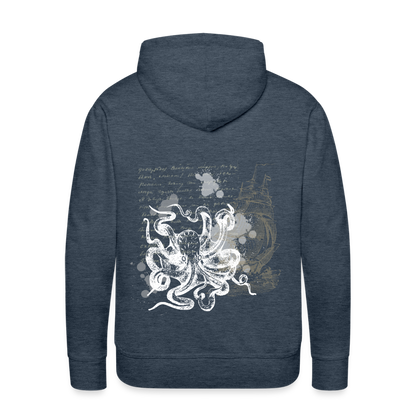 Vintage Steampunk Oktopus Motiv - Männer Premium Hoodie - by Artful Alchemist