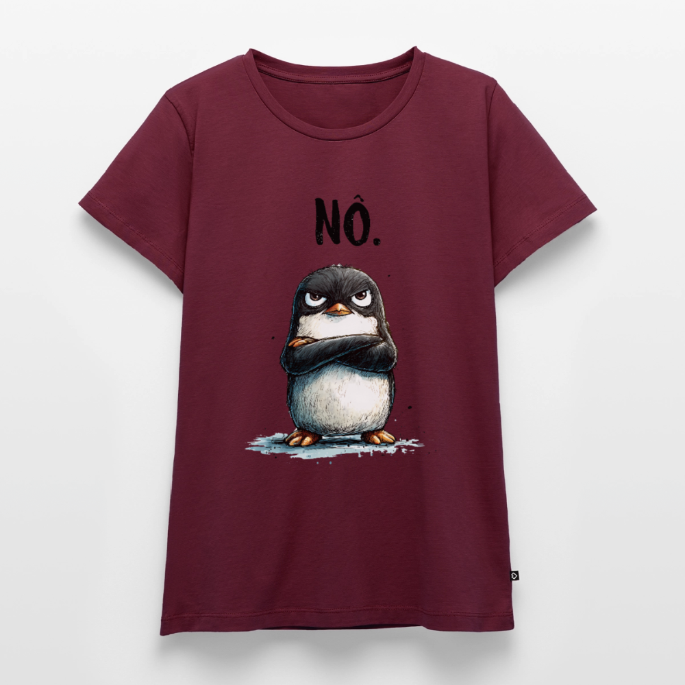 Grumpy Penguin – „NÖ.“ - Frauen Premium T-Shirt - by Artful Alchemist