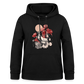 Vintage Boho Blossom Chicken - Frauen Hoodie - Schwarz