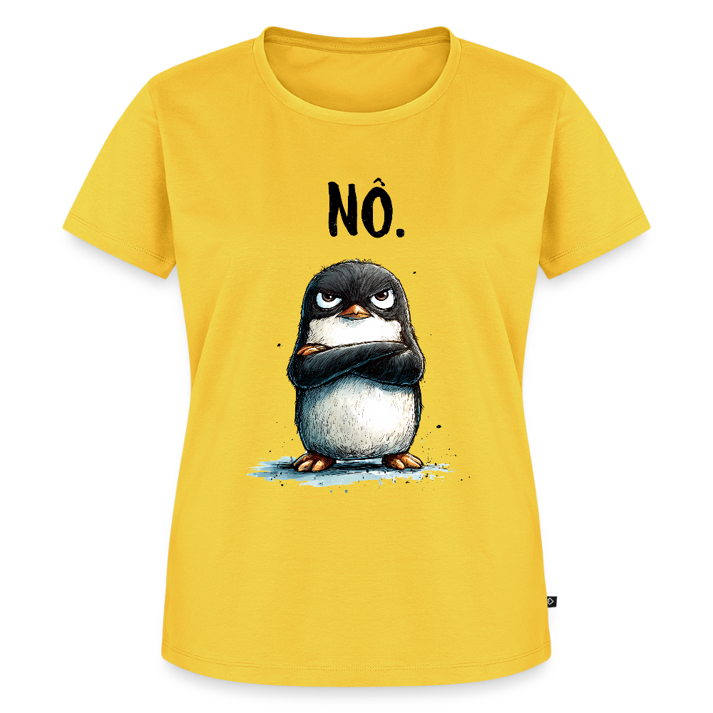 Grumpy Penguin – „NÖ.“ - Frauen Premium T-Shirt - by Artful Alchemist
