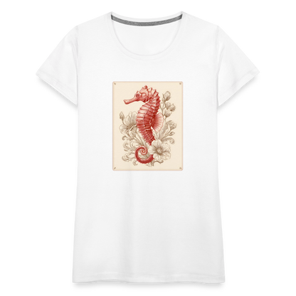 Vintage Seepferdchen - Frauen Premium T-Shirt - by Artful Alchemist
