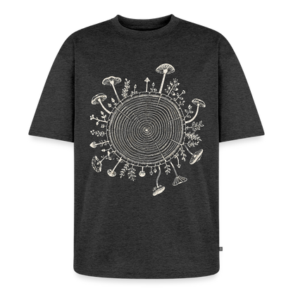 Baumringe & Pilze - Unisex Premium Oversized Bio T-Shirt - by Artful Alchemist