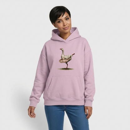 Gänseballerina - Oversized Heavyweight Unisex Hoodie - by Artful Alchemist