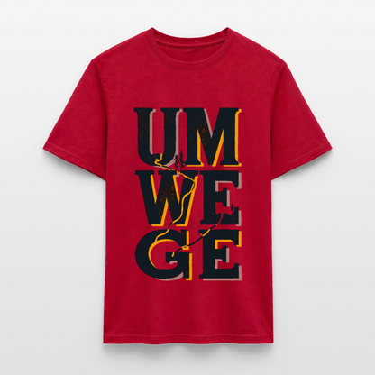 Umwege – Männer T-Shirt - Rot
