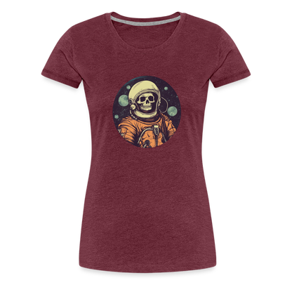 Gruseliges Skelett als Astronaut - Frauen Premium T-Shirt - by Artful Alchemist