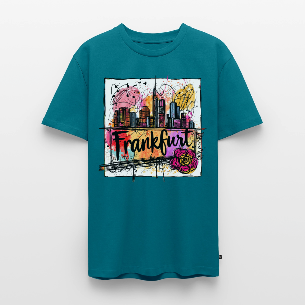 Frankfurt Skyline - Männer Premium T-Shirt - Petrol