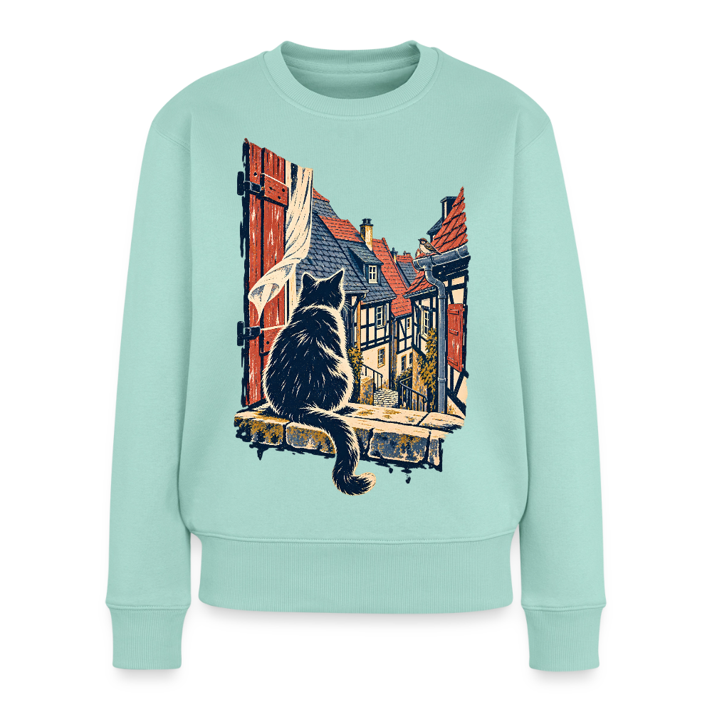 Altstadt-Katze – Frauen Premium Pullover - by Artful Alchemist