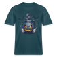 Hessisch Halloween Bembel - Unisex Relaxed Fit Bio-T-Shirt - Dunkles Petrol
