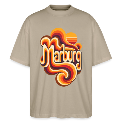 Marburg Retro – Oversized Unisex Bio T-Shirt - Steingrau