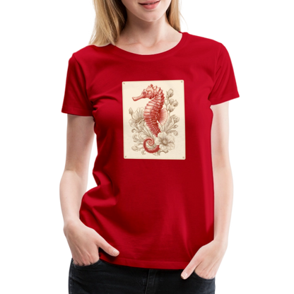 Vintage Seepferdchen - Frauen Premium T-Shirt - by Artful Alchemist