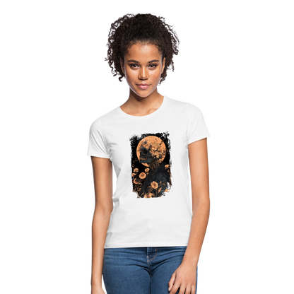 Boho Hippie Skelett im 60er, 70er Jahre Look - Frauen T-Shirt - by Artful Alchemist