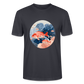 Bunter Meeres Fisch - Stanley/Stella Unisex Bio-T-Shirt CRAFTER - Dunkles Graublau
