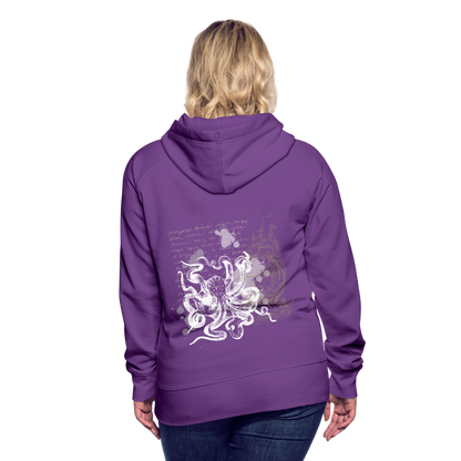 Vintage Steampunk Oktopus Motiv - Frauen Premium Hoodie - by Artful Alchemist