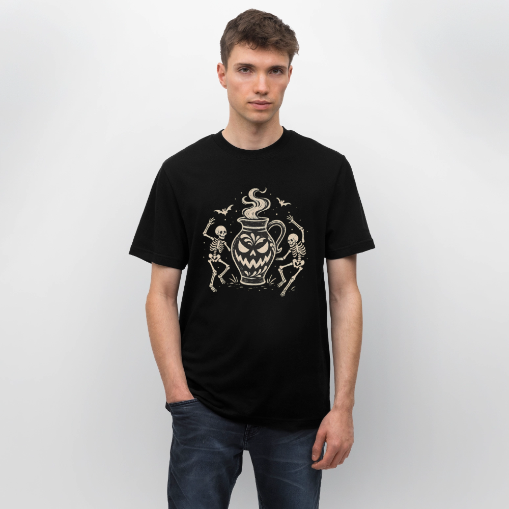 Hessisch Halloween Bembel - Unisex Relaxed Fit Bio-T-Shirt - Schwarz